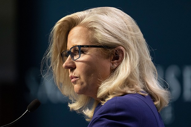 The Wyoming Republican Party voted over the weekend to no longer recognize Rep. Liz Cheney as a member of the party, the Casper Star-Tribune reported, a new instance of GOP blowback as Cheney continues to speak out against former President Donald Trump.
Mandatory Credit:	Mary Schwalm/AP