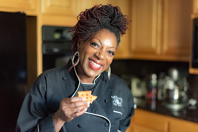 Chef Rene Johnson, owner of Blackberry Soul Fine Catering, has created a cookbook, “From My Heart to Your Table,” filled with traditional, vegetarian and vegan soul food. Photos provided by Rochelle Levin
