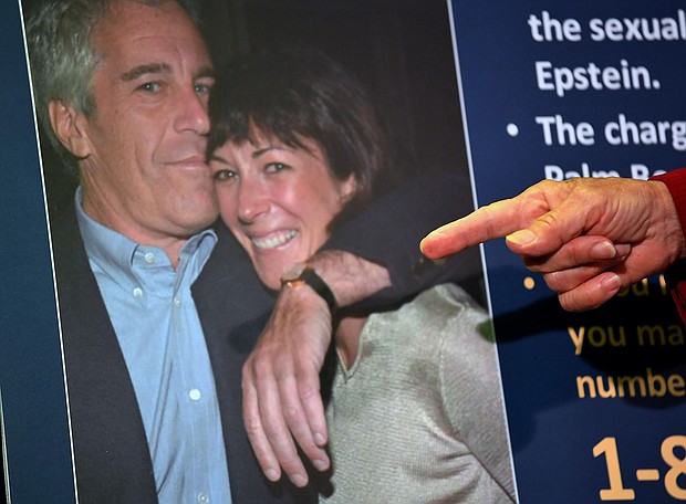 Jeffrey Epstein's former pilot Larry Visoski, testified in Ghislaine Maxwell's sex trafficking trial that powerful men, including former Presidents Bill Clinton and Donald Trump, flew aboard Epstein's private plane.
Mandatory Credit: Johannes Eisele/AFP/Getty Images