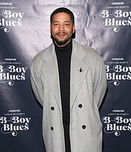 Defense attorneys called former "Empire" actor Jussie Smollett to testify in his ongoing criminal trial on Dec 6, and pictured Smollett attends the New York Screening of "B-Boy Blues" at AMC Magic Johnson Harlem on November 19, in New York City.
Mandatory Credit:	Rob Kim/Getty Images