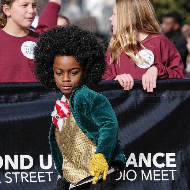 And there were dancers, who showed off their moves, such as one costumed youngster with Richmond Urban Dance.