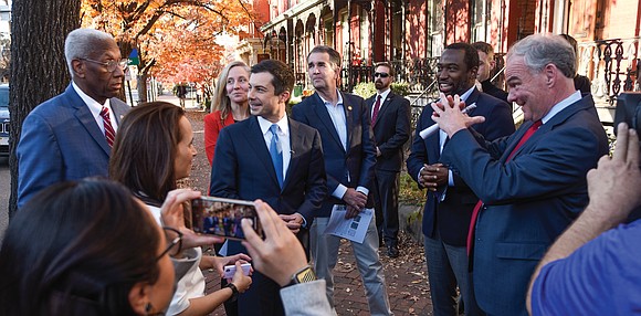 U.S. Secretary of Transportation Pete Buttigieg promoted a new program to spend $1 billion to reconnect neighborhoods torn apart by ...