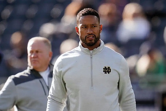 Marcus Freeman has become the second Black head coach in the University of Notre Dame’s rich football tradition.