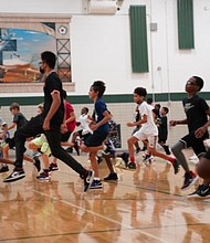 Hoops in the Hood was started by LISC Chicago to provide a safe space for young people throughout the city of Chicago. Photo provided by Jessica Ortiz