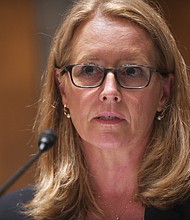 Deanne Criswell, here testifying during a confirmation hearing on March 25, Sunday said that powerful storms are the 'new normal' in an era of climate change.
Mandatory Credit:	Astrid Riecken/Pool/Getty Images