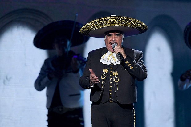 Legendary Mexican singer Vicente Fernandez passes away at age 81. Fernandez was here named Person of the Year by the Latin Recording Academy in 2002.
Mandatory Credit:	Kevin Winter/Getty Images  for LARAS
