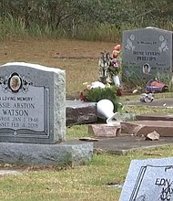 A cemetery in Grand Bay, Alabama was vandalized. People in the area and online saw pictures of what happened, and many called it downright disrespectful.
Mandatory Credit:	WALA