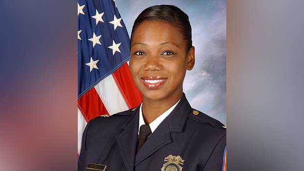 New York City will get its first female police commissioner to lead the nation's largest police department, after Mayor-elect Eric Adams picked Nassau County Chief of Detectives Keechant Sewell.
Mandatory Credit:	Nassau County Police Department