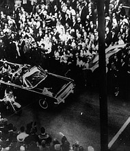 The Biden administration faces a deadline to publicly release a tranche of secret documents that might shed light on the 1963 assassination of President John F. Kennedy, pictured here, on November 22, 1963.
Mandatory Credit:	Keystone/Hulton Archive/Getty Images