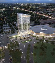 A rendering of Wind Creek Illinois set to be completed in 2023 in Homewood – East Hazel Crest. It will have a casino and 252 room luxury hotel. Image provided by Jasculca Terman PR