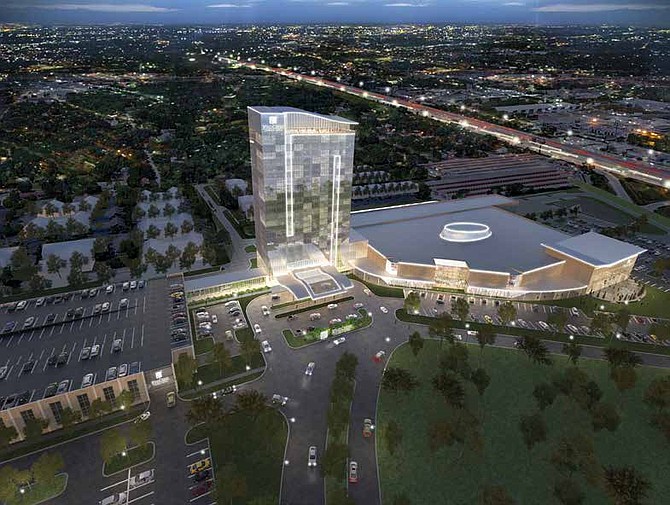 A rendering of Wind Creek Illinois set to be completed in 2023 in Homewood – East Hazel Crest. It will have a casino and 252 room luxury hotel. Image provided by Jasculca Terman PR