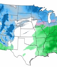 Ice and snow, rain and freezing temperatures will impact millions on their journey home from their holidays.
Mandatory Credit:	CNN Weather