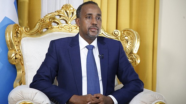 Prime Minister Mohamed Hussein Roble as lawmakers approved him as prime minister after a landslide vote, in Mogadishu, on September 23, 2020.
Mandatory Credit:	Somalian Presidency/Anadolu Agency via Getty Images