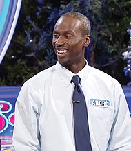 Andre Ingram on the TV game show ‘Wheel of Fortune.’