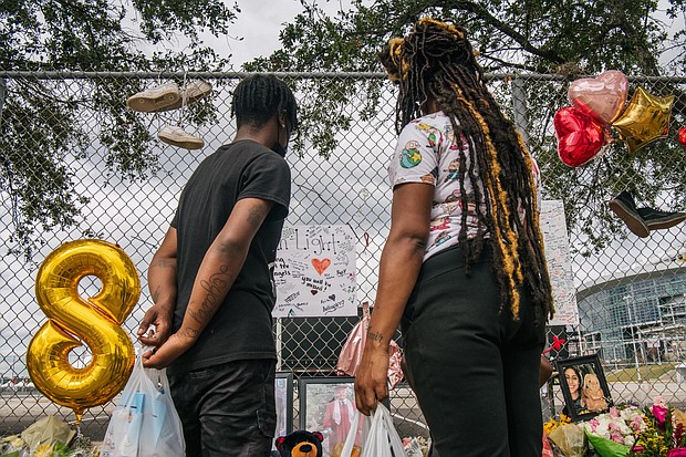 Ten people died after a dangerous crowd surge at Travis Scott's Astroworld Festival in Houston in November.
	Brandon Bell/Getty Images