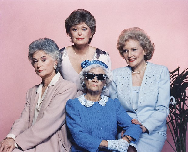 Gold Girls show director, Jay Sandrich, had worked with Betty White on "The Mary Tyler Moore Show" and thought the Blanche character was too close to White's role on it, Sue Ann Nivens, so Rue McClanahan was cast as Blanche, and White became ditzy and sweet Rose.
	NBC/NBCUniversal/NBCUniversal