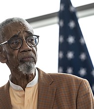 Rep. Bobby Rush, a Democrat from Illinois, is seen during a news conference in July at a train station in Chicago.
Mandatory Credit:	Christopher Dilts/Bloomberg/Getty Images