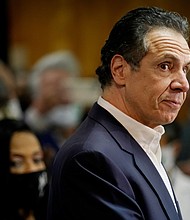 Former New York Gov. Andrew Cuomo has denied the allegations.
	Seth Wenig/Pool/Getty Images