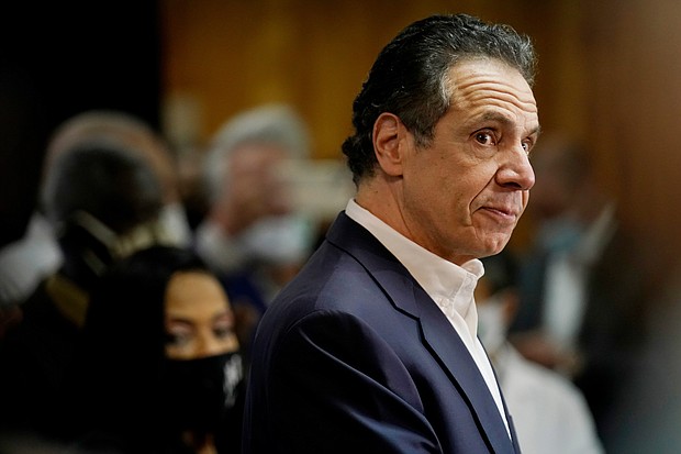 Former New York Gov. Andrew Cuomo has denied the allegations.
	Seth Wenig/Pool/Getty Images