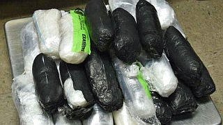 Packages containing nearly 18 pounds of methamphetamine seized by Customer and Border Patrol officers at the Brownsville, Tecas Port of Entry.
Customs And Border Protection KTVT