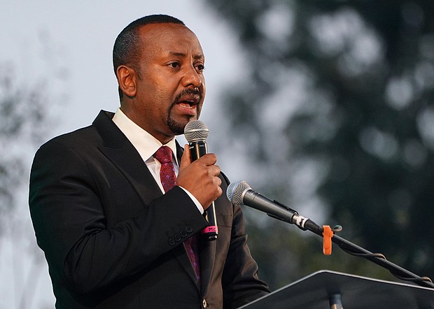 US President Joe Biden spoke with Ethiopian Prime Minister Abiy Ahmed on January 10, raising concerns over air strikes in Ethiopia's northern Tigray region and urging the leader of Africa's second most populous country to negotiate a ceasefire after 14 months of war.
Mandatory Credit:	Jemal Countess/Getty Images