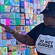 Black community activist Laurie Palmer, a motivational speaker and founder of the Go Get Your Child Community Violence Prevention Coalition, attends an event commemorating the lives lost to gun violence.