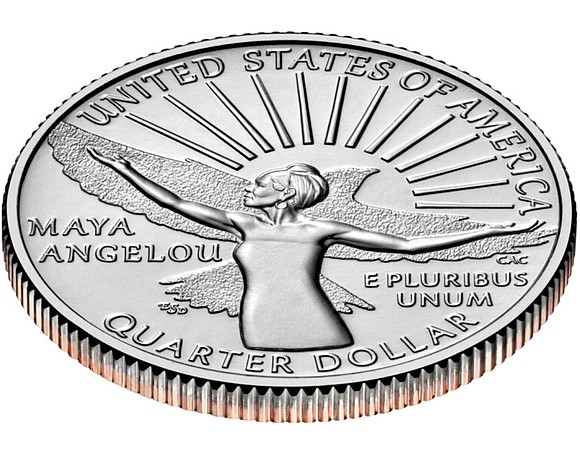 The United States Mint said Monday it has begun shipping quarters featuring the image of poet Maya Angelou, the first ...