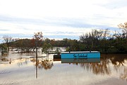 James River floods surrounding area.