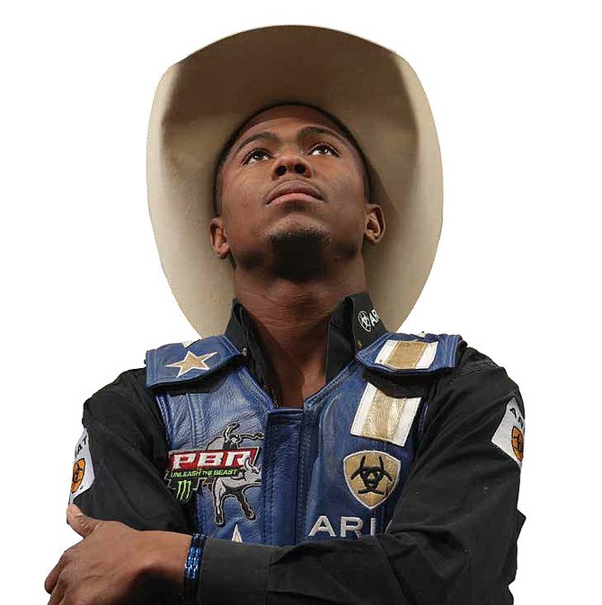 Ezekiel Mitchell began bull riding when he was 15. He persisted
and is competing with Top Bull Riding Professionals. PHOTOS COURTESY OF ANDY WATSON/ BULL STOCK MEDIA