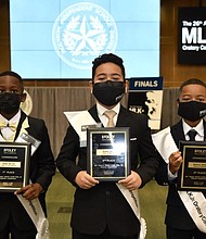 Foley Winners. LtoR. Ronnie Williams. Xedrick Jabier. Marquise Ambers