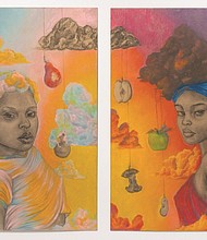 Amirah Chatman’s Heaven’s Probably in Phoenix (2020) is among the works from 20 artists featured in a Black Lives Matter exhibit at Portland State University.