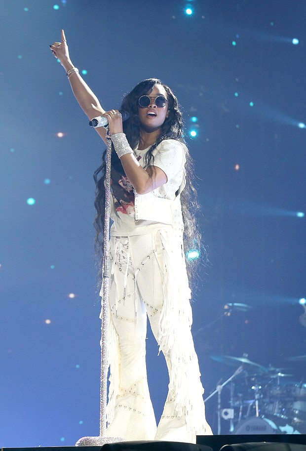 Grammy Awards will relocate to Las Vegas and move to April. H.E.R. is among the artists with multiple 2022 Grammy nominations.
Mandatory Credit:	Bennett Raglin/Getty Images for BET