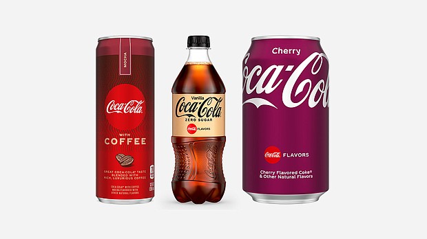 Coca Cola is unveiling a new look for flavored Coke products this month, and it has a new Coke variety coming in a few weeks.
Mandatory Credit:	Coca-Cola