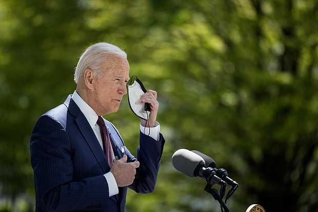 President Joe Biden, pictured here on April 27, 2021 in Washington, DC., signed a national security memorandum to bolster cybersecurity for sensitive computer systems used by the Pentagon and US spy agencies amid an array of hacking threats from foreign governments.
Mandatory Credit:	Drew Angerer/Getty Images