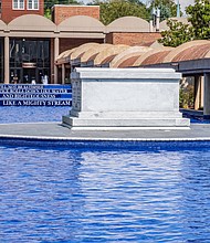 Martin Luther King Jr. and Coretta Scott King tomb in the Sweet Auburn district