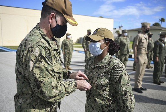 Houston native was advanced to third class petty officer during her drill weekend with U.S. Naval Forces South-ern Command/U.S. 4th …