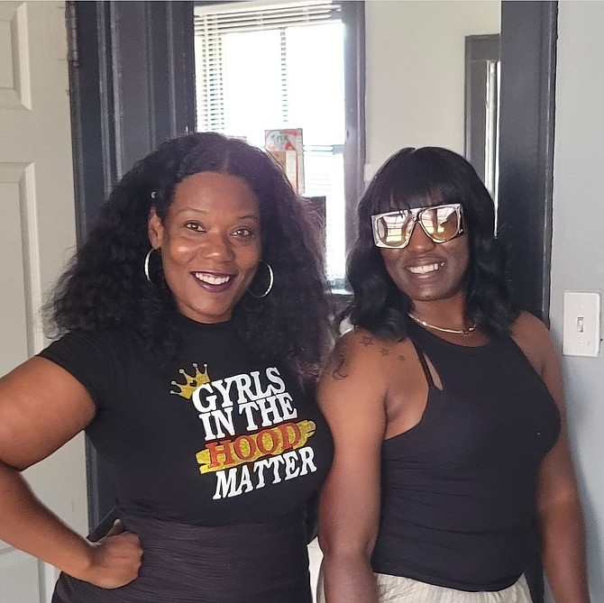 Chez Smith, founder of Gyrls in the H.O.O.D., and Venisha Bonds, H.O.O.D House Director of Operations. H.O.O.D. House is looking to expand to a building or home. Photos provided by Chez Smith