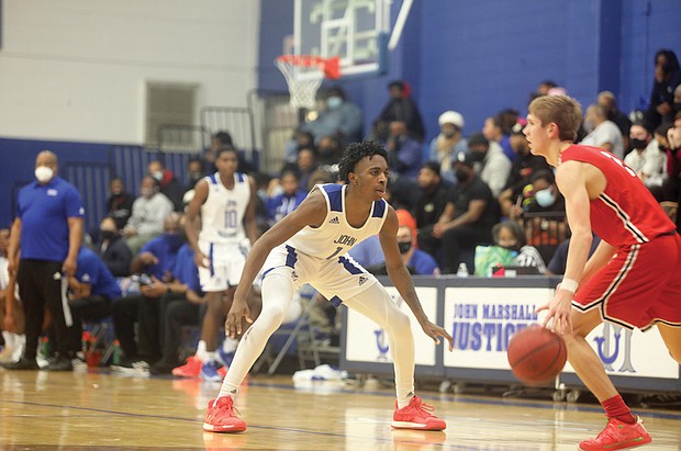 KaShawn Cordes joined John Marshall boys basketball team after playing for Henrico’s Hermitage High School.