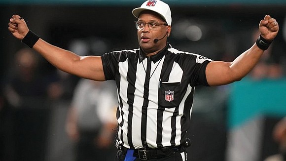 African-American Ronald “Ron” Torbert will be the lead referee — wearing the white cap — for the Feb. 13 Super ...