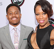 Regina King, right, with her only son Ian Alexander Jr.