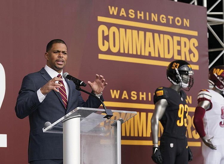Washington NFL team unveils new name: Commanders