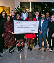 Representatives from AIDS Foundation Houston and Gilead