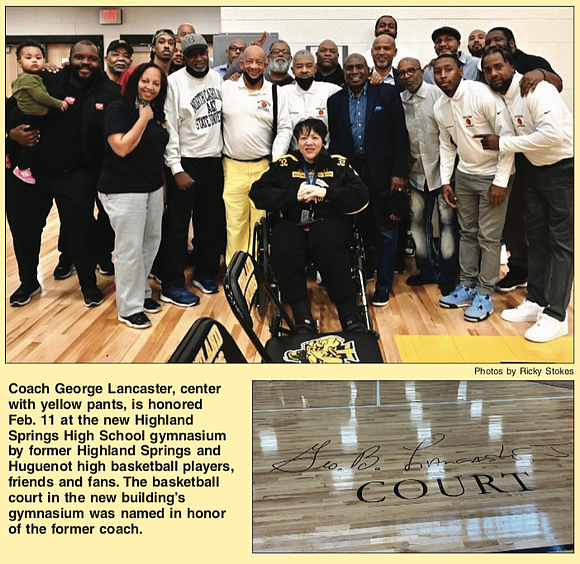 Coach George Lancaster has been honored again at his old stomping grounds, Highland Springs High School in Henrico County.