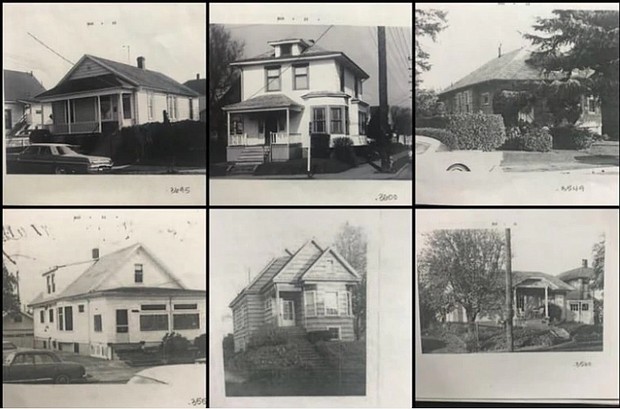 A group of homes in the Albina community represent the 171 houses lost to urban renewal and the expansion of Emanuel Hospital during the 1970s. Much of the historically Black neighborhood was labeled “blighted” and marked for urban redevelopment, which allowed the city to condemn the properties. Black businesses were also displaced.