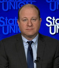Colorado Governor Jared Polis spoke to CNN's Dana Bash on "State of the Union" on Sunday, February 20.
Mandatory Credit:	CNN