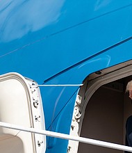 The National Archives acknowledged Friday it has discussed with the Department of Justice that classified records were found in boxes at Mar-a-Lago after former President Donald Trump left office.
Mandatory Credit:	ALEX EDELMAN/AFP/Getty Images