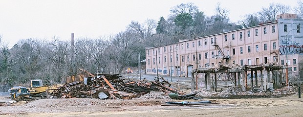 Plans in 2016 had called for the old building to be converted into a commercial space, possibly for use by the city Department of Public Utilities. In 2019, DPU nixed the idea because of the cost of removing asbestos and other contaminants from the 11-acre site.
The demolition has been in the works since July 2020. The site was best known for an iconic 60-foot-tall metal work called a gasometer that surrounded the empty, below-ground storage tanks. The gasometer has been carefully removed and could later be reinstalled as a piece of public art. More than $4.3 million has been invested to clear the old structures and remove contaminated soil from the property, which is envisioned as an East End development site.