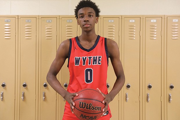 Deshawn Goodwyn, a 6-foot-5 senior at Franklin Military Academy who plays for George Wythe High School, is among the top 3-point shooters in state history. With a 4.56 GPA, he is being recruited by Ivy League schools.