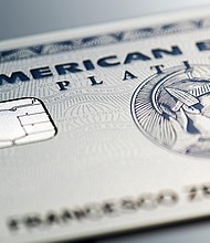 American Express is the latest credit card company to announce it is ending its operations in Russia as its invasion into Ukraine escalates.
Mandatory Credit:	Alamy