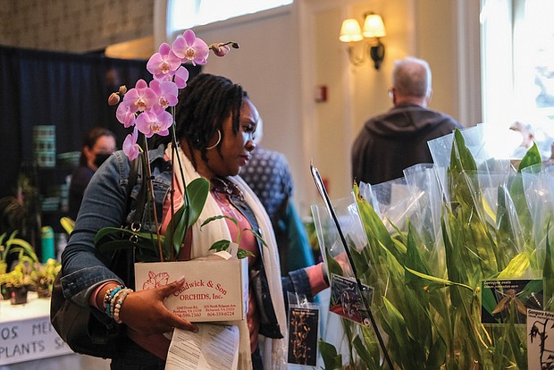Orchid lovers have a field day at Lewis Ginter Botanical Garden, where a variety of orchids were both on sale and on view last weekend at the annual Orchid Show and Sale.